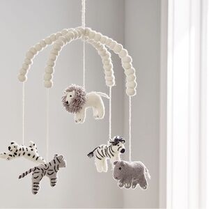Pottery Barn Kids Safari Animals Felted Ceiling Mobile